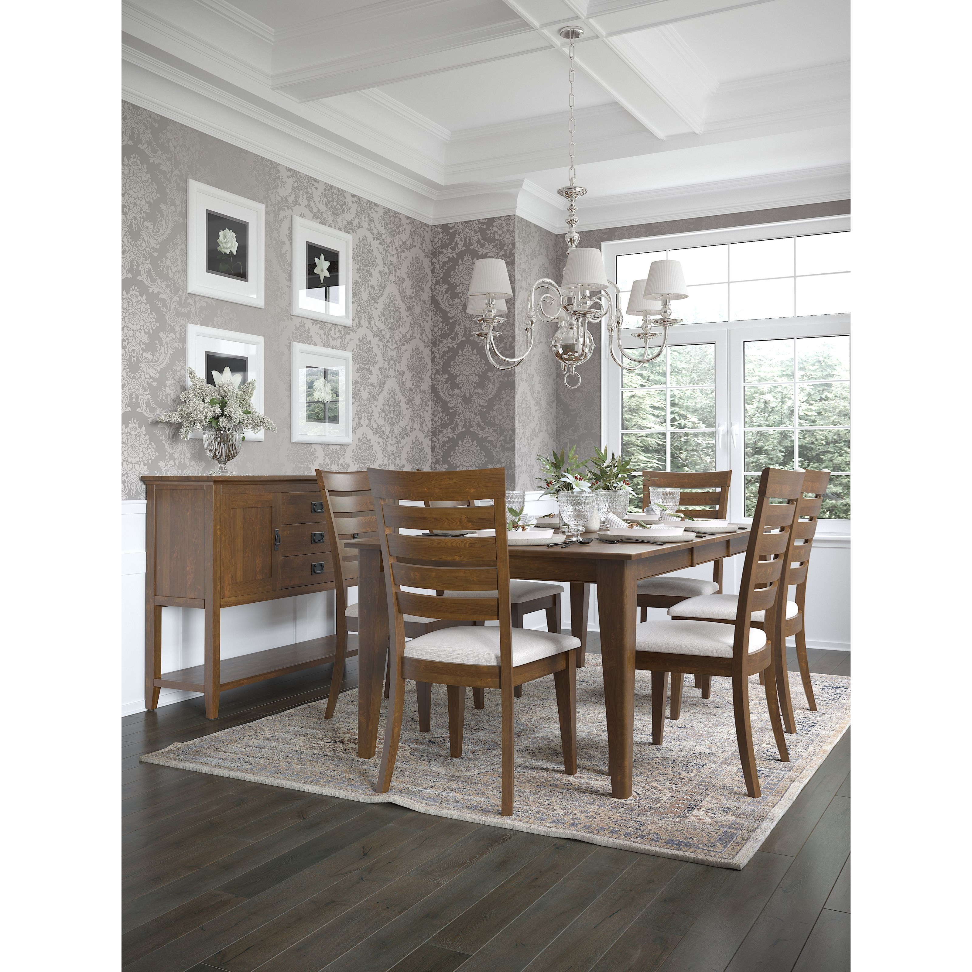 Canadel table and outlet chairs for sale